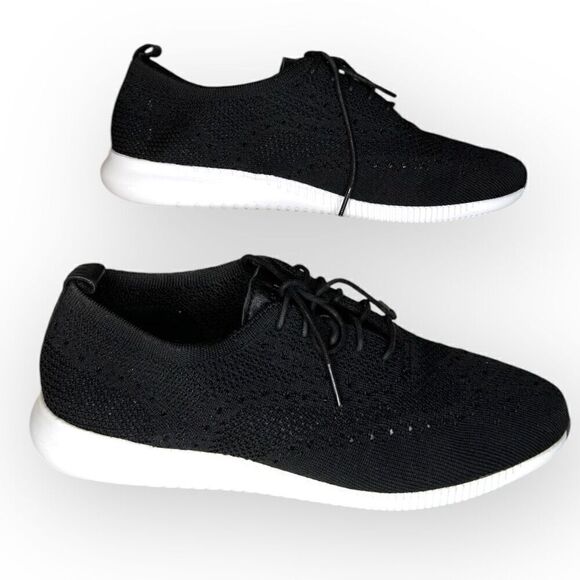 Cole Haan Womens 2.ZeroGrand Lace-up Wingtip Stitchlite Oxford Black Size 9.5B - Picture 1 of 7